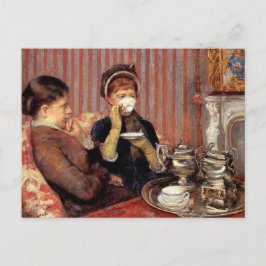 La Té por Mary Cassatt Tarjeta Postal