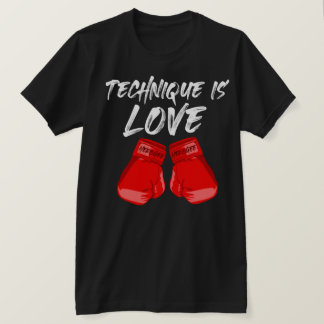 La técnica es de amor, camiseta negra