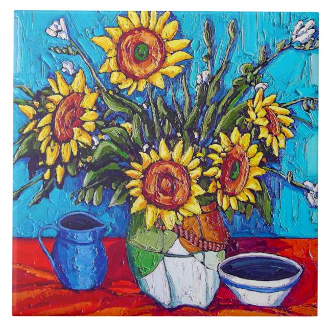 La teja de los girasoles (Frente)