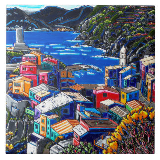 La teja del arte decorativo del "pueblo italiano"