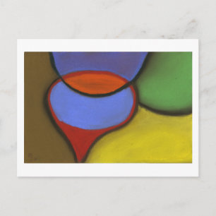 La televisión - postal