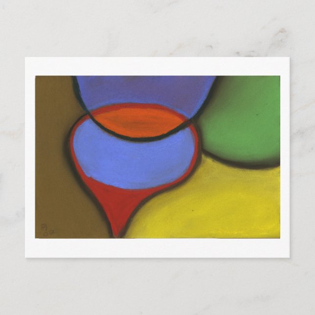 La televisión - postal (Anverso)