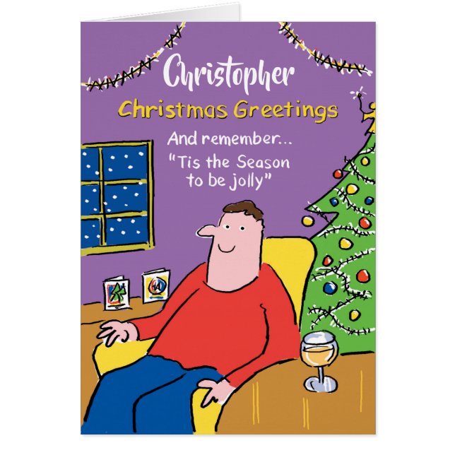 La temporada para ser feliz tarjeta de Navidades p (Frente)