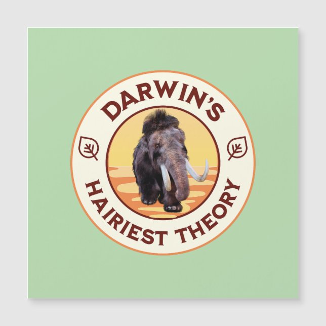 La teoría más peluda de Darwin Adorable mamut lanu (Anverso)