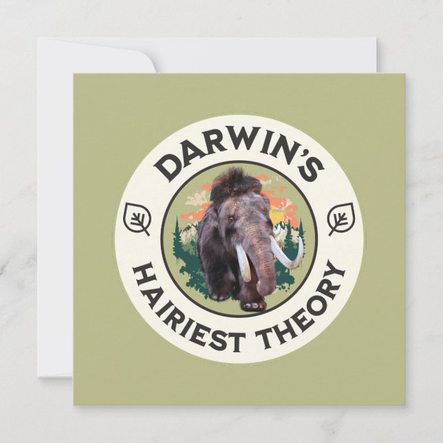 La teoría más peluda de Darwin Mamut lanudo  (Anverso)