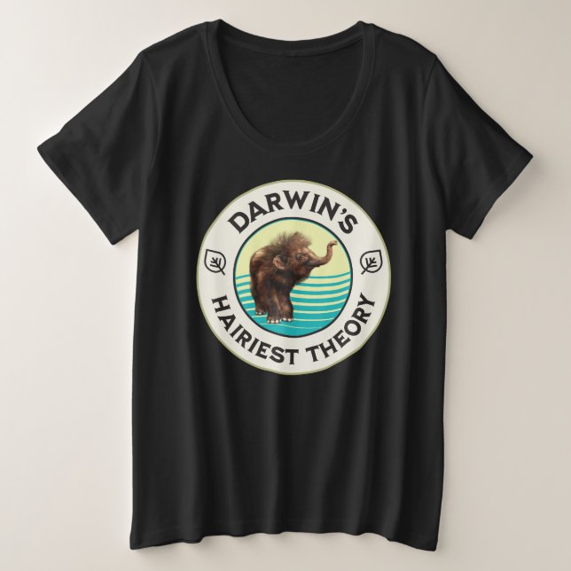 La teoría más peluda de Darwin Mamut lanudo lindo (Anverso del diseño)