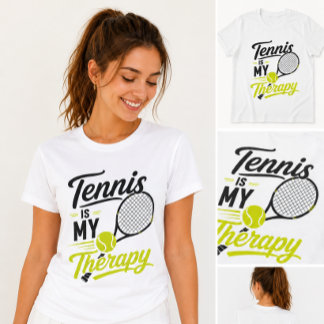 La terapia es jugar tenis - Camiseta