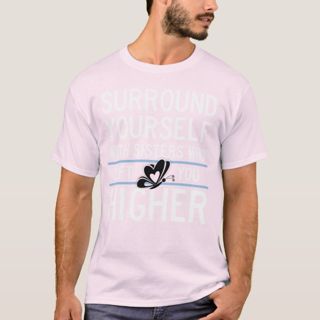 La theta NU XI "le levanta más arriba" camisa (Anverso)