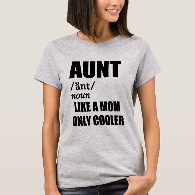 La tía tiene gusto de una camiseta de mujeres (Anverso)