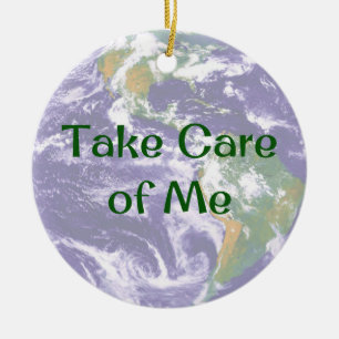 La Tierra Cuida de Mí Ornamento de Navidad