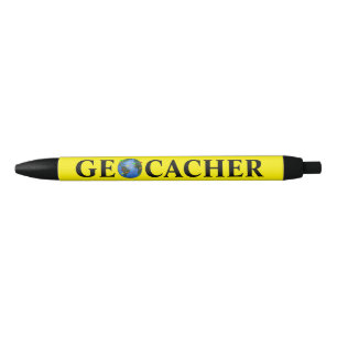 La tierra de la pluma de Geocacher con Geocaching