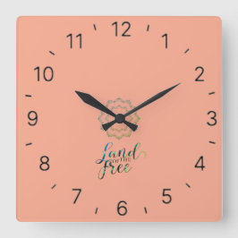 La tierra del reloj de la pared libre