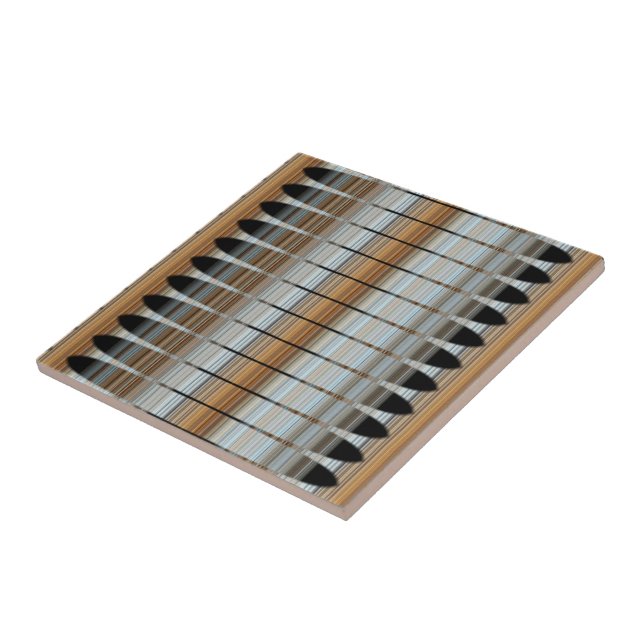 La tierra entona la baldosa cerámica del arsenal (Lado)