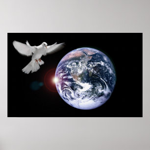 La tierra es la impresión de la lona de bella arte