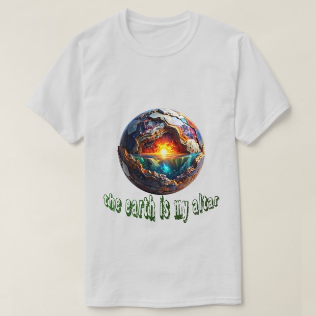 la tierra es mi altar 001 camiseta (Diseño del anverso)