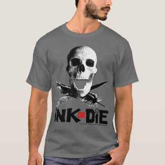 La "tinta o muere" camiseta gris