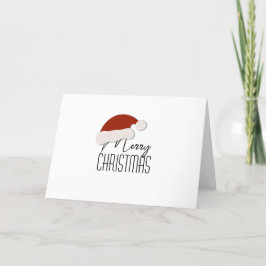 La tipografía Minimalista moderna Feliz Navidad