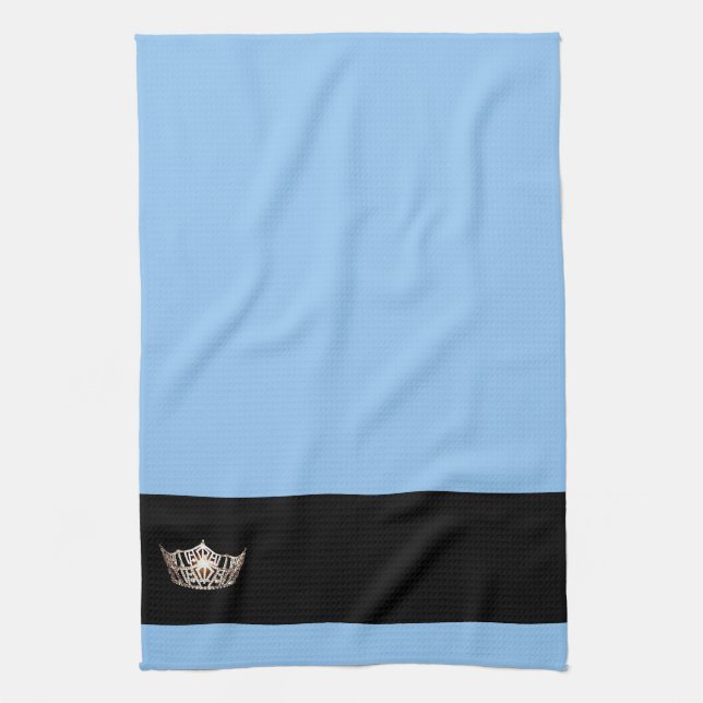 La toalla de cocina de la corona al estilo de Miss (Vertical)