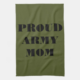 La toalla de cocina de la madre del ejército orgul