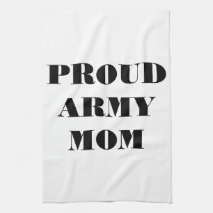 La toalla de cocina de la madre del ejército orgul