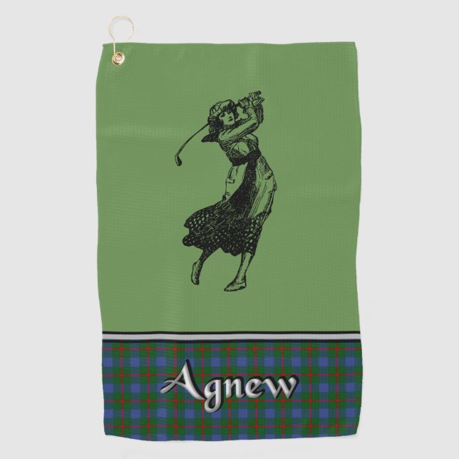 La toalla de golf Agnew Tartan (Anverso)