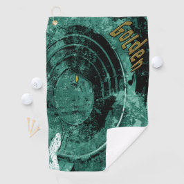 La toalla de golf de trampa de pepino dorado