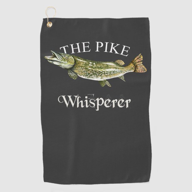 La toalla de pesca oscura de Pike Whisperer (Anverso)