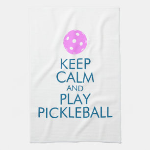 La toalla de Pickleball "guarda la calma y el
