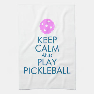 La toalla de Pickleball "guarda la calma y el
