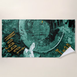 La toalla de playa con trampa de pepino dorado