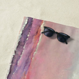 La toalla de playa de Bride Beach Pastel Sunset Be