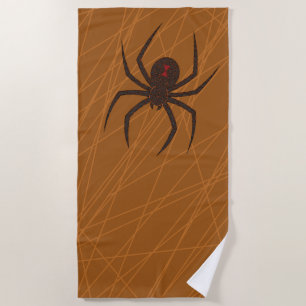 La toalla de playa de la araña