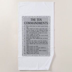 La Toalla De Playa De La Biblia De Los Diez Mandam