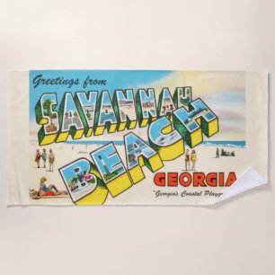 La toalla de playa de Savannah Beach Georgia