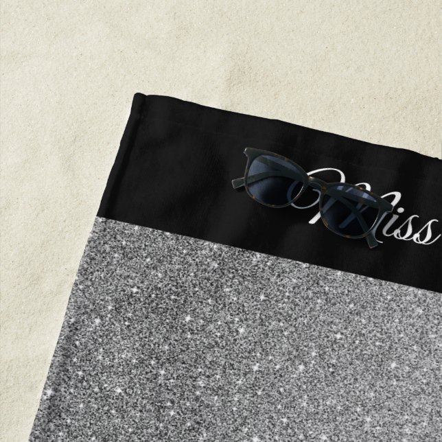 La toalla de playa del Purpurina de Miss América (In situ)