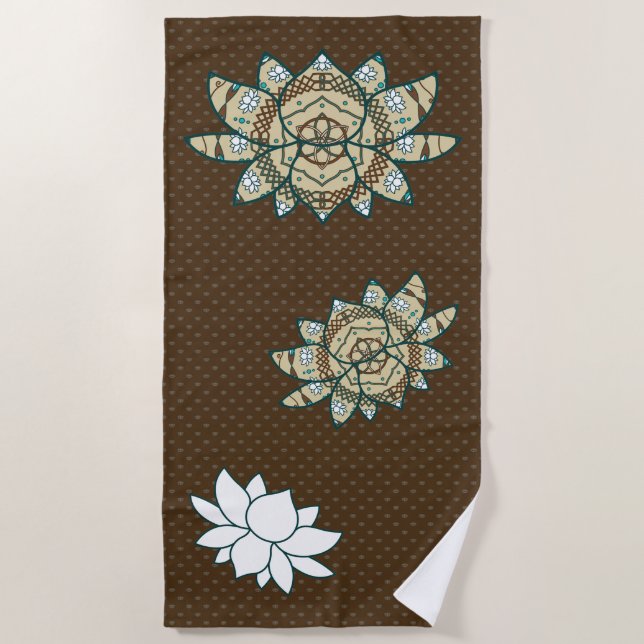 La toalla de playa Lotus (Anverso)