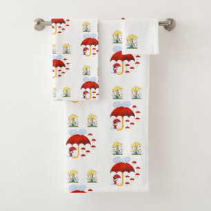 La toalla del baño provoca lluvia