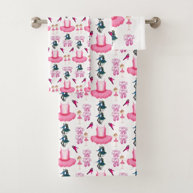 La toalla del cuarto de baño ofrece baile (In situ)