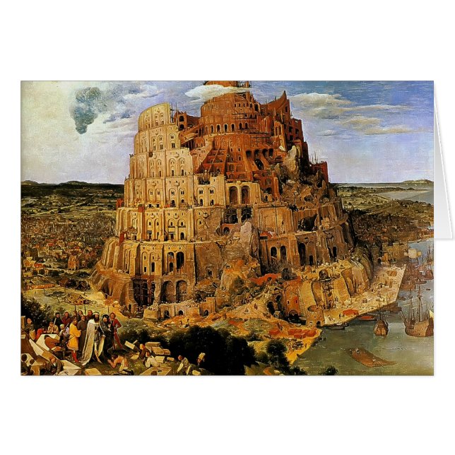 "La torre de Babel" de Pieter Bruegel (alrededor d (Anverso (Horizontal))
