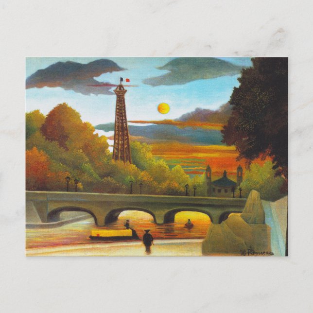 La Torre Eiffel de Henri Rousseau en la postal Sun (Anverso)