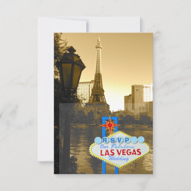 La Torre Eiffel de Las Vegas Tema de París RSVP (Anverso)