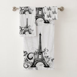 La Torre Eiffel de París El Blanco Negro Elegante