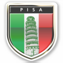 La Torre inclinada del Pegatina de Pisa