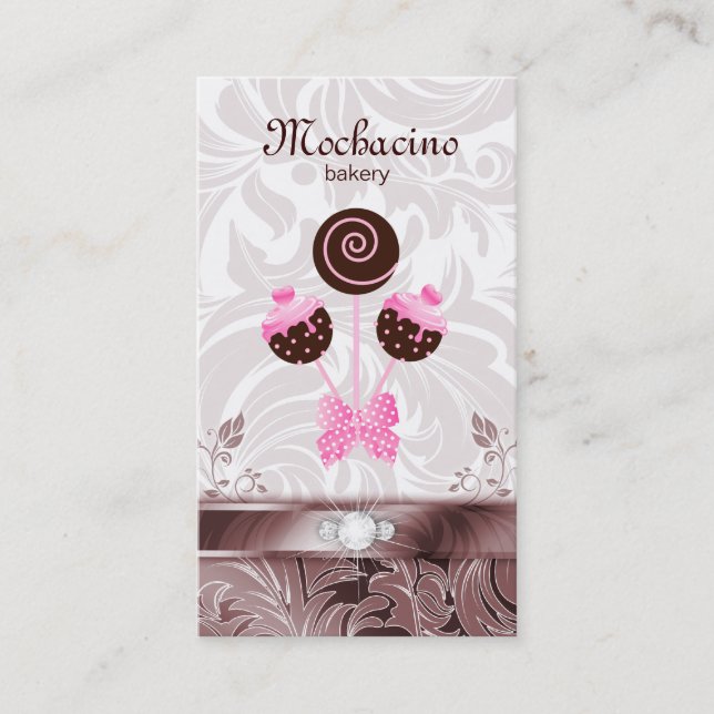 La torta de la tarjeta de visita de la panadería (Anverso)