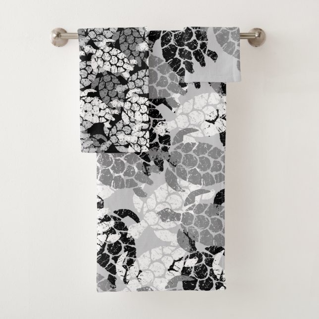 La tortuga marina honu Hawaiana coordina gris (In situ)