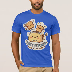La Tostadora Feliz   Camiseta con Sticker de Desay