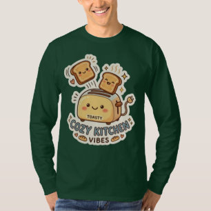 La Tostadora Feliz Camiseta con Sticker de Desay