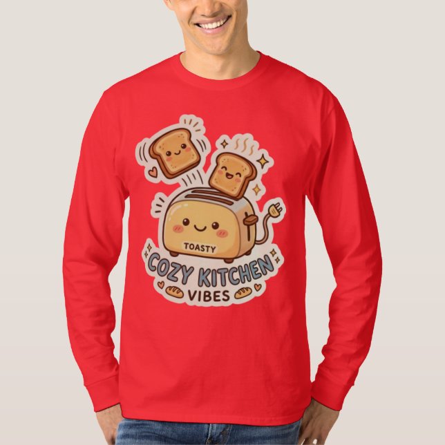 La Tostadora Feliz | Camiseta con Sticker de Desay (Anverso)