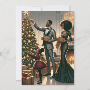 La tradición del árbol de Navidad de una familia