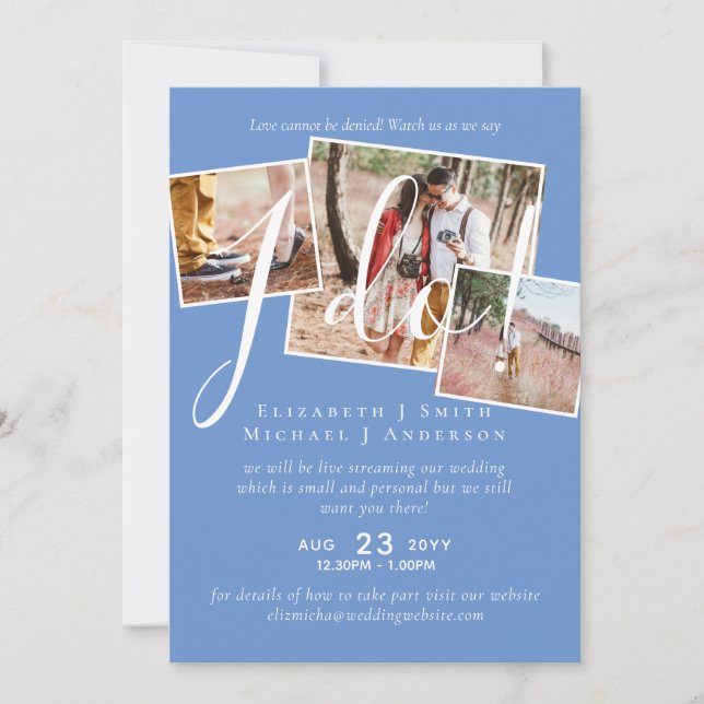 ¡La transmisión en vivo nos dice que lo hago! Boda (Anverso)